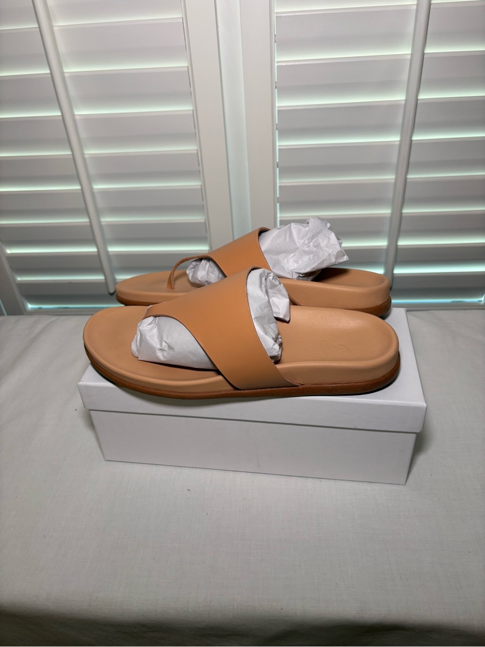 Ancient Greek Women's Mera Tan Slide Sandals